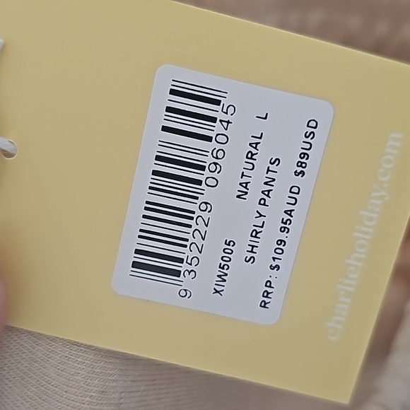 Charlie Holiday Shirley Wide Leg Pants in Natural - Picture 7 of 8